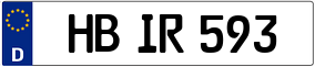 Trailer License Plate